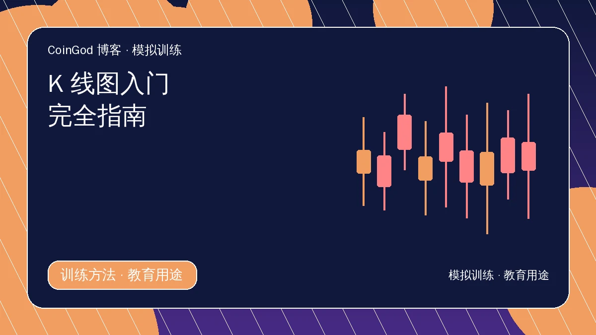K线入门配图，右侧展示多根红绿K线