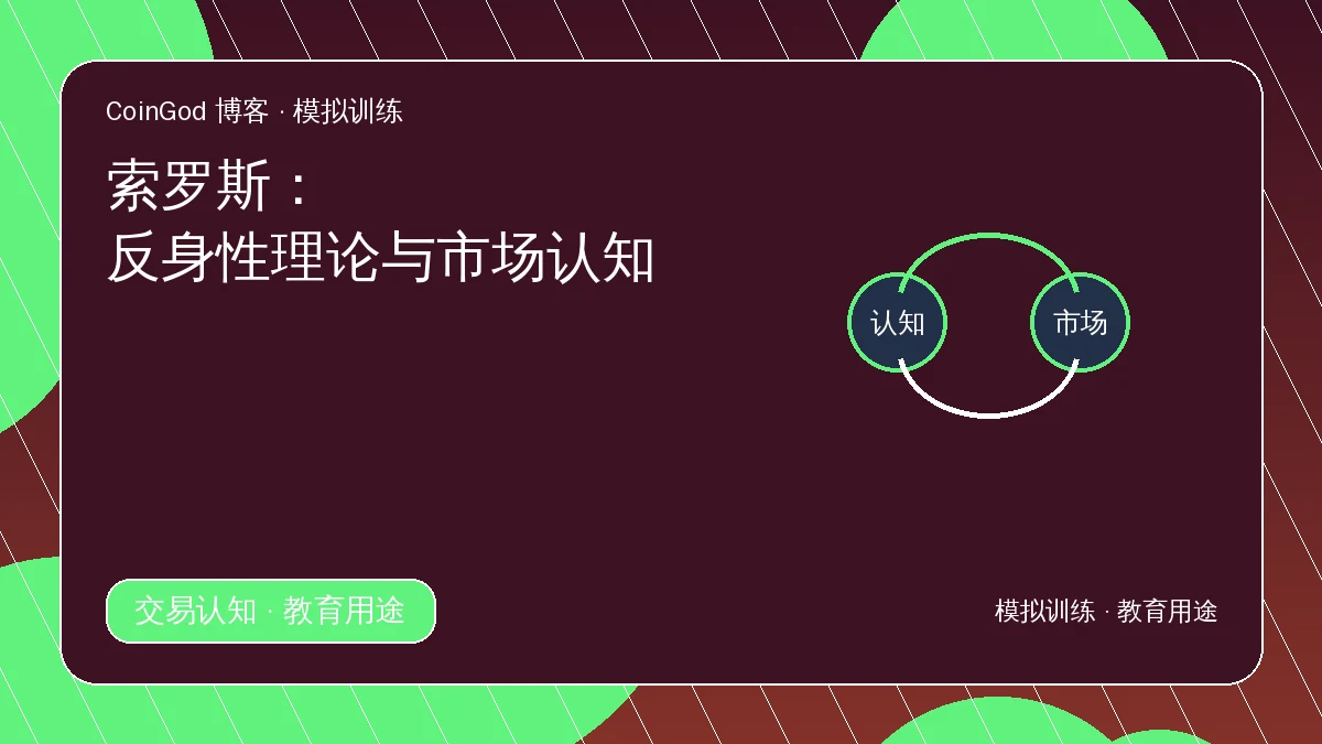 反身性理论配图，展示认知与市场相互反馈的双向环
